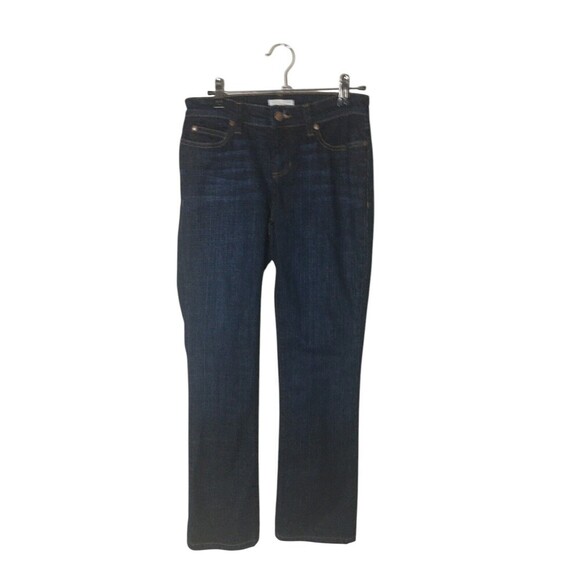 Eileen Fisher Jeans Women's Size 2 Petite Blue Boot Leg Cotton Blend - Picture 1 of 8